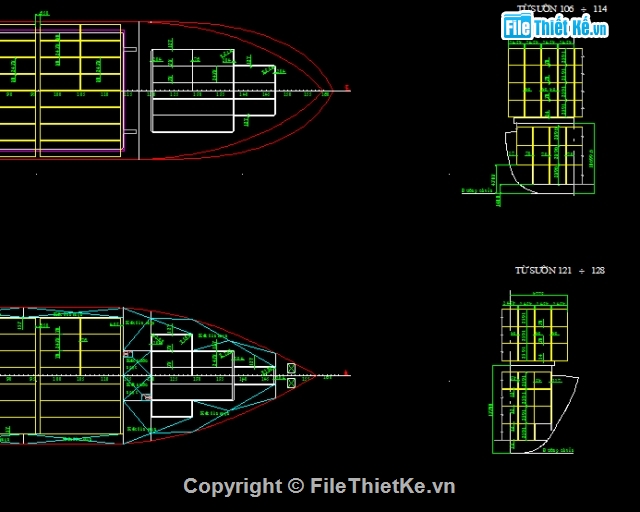 cad tầu,tầu container,container564teu